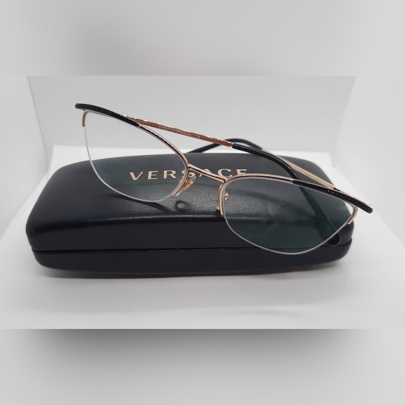 Versace Eyeglass Frames And Case - Picture 1 of 13